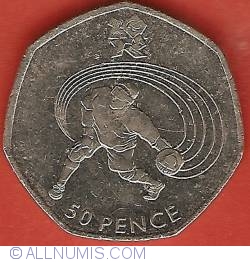 50 Pence 2011 - 2012 London Paralympics - Goalball