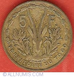 Image #2 of 5 Francs 1956