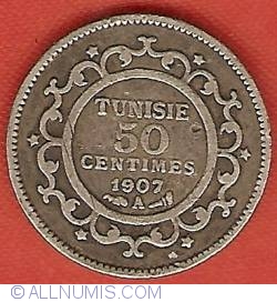 Image #2 of 50 Centimes 1907 (AH1325)