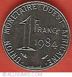 Image #2 of 1 Franc 1984