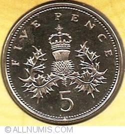 Image #1 of 5 Pence 1987