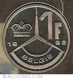 Image #2 of 1 Franc 1992 (belgië)