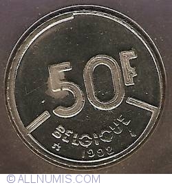 Image #2 of 50 Francs 1992 (belgique)