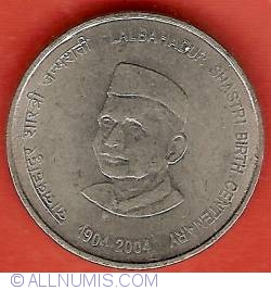 Image #2 of 5 Rupees 2004 (C) - Lal Bahadur Shastri