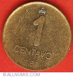 Image #2 of 1 Centavo 1987