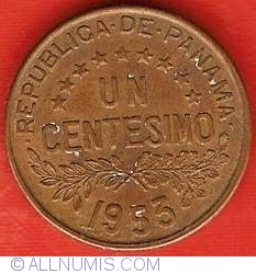 1 Centesimo 1953 - 50th Anniversary of the Republic