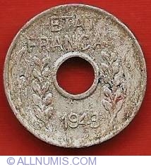 Image #1 of 1 Centime 1943