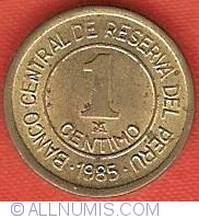Peru set of 7 coins 5 intis 1985-1988 UNC 1 centimo 