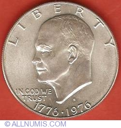 Image #2 of Bicentennial design - Eisenhower Dollar 1976 S
