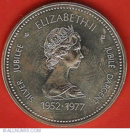 1977 Canada dollar silver Brilliant  Trone of Senate