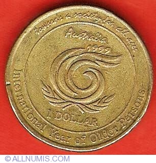 1 Dollar 1999 - International Year of Older Persons, Commemorative