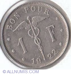 Image #2 of 1 Franc 1922