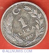 Image #2 of 1 Lira 1987