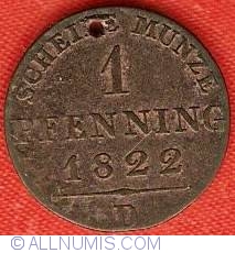 1 Pfennig 1822 D