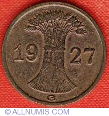 Image #2 of 1 Reichspfennig 1927 G