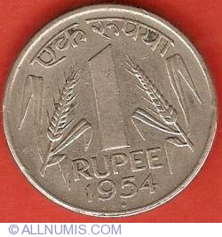 Image #2 of 1 Rupee 1954 (B)