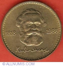Image #2 of 1 Tugrik 1988 - Karl Marx