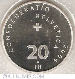 Image #1 of 20 Francs 2004 - Bellinzona Castles