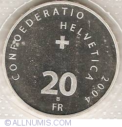 20 Francs 2004 - Chillon Castle