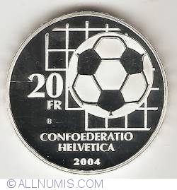 20 Francs 2004 - Centennial Of Fifa