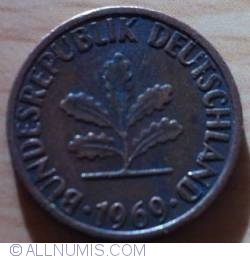 Image #2 of 1 Pfennig 1969 G