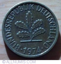 Image #2 of 5 Pfennig 1974 D