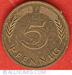 Image #1 of 5 Pfennig 1976 J