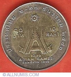 Image #2 of 10 Baht 1998 (BE2541) - 13th Asian Games