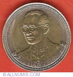 Image #1 of 10 Baht 2002 (BE2545) - King's 75th Birthday
