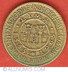 Image #2 of 10 Centavos 1965 - 400th Anniversary of Lima Mint