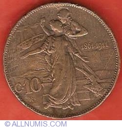 10 Centesimi 1911 - A 50-a aniversare a regatului