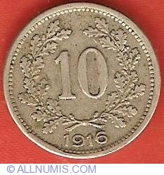 10 Heller 1916 - Stema Austriei