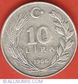 10 Lira 1986