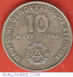 10 Mark 1986 A - 100th birth anniversary of Ernst Thälmann