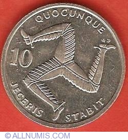 Image #2 of 10 Pence 1992 AC