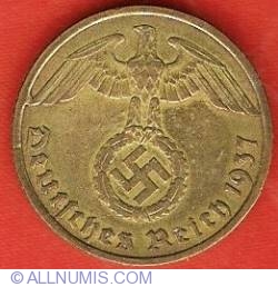 Image #2 of 10 Reichspfennig 1937 D