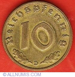 Image #1 of 10 Reichspfennig 1937 D