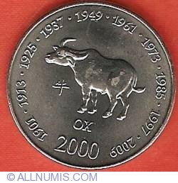 Image #2 of 10 Shillings 2000 - Year of the Ox