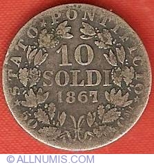 10 Soldi 1867 R (XXII)