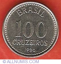 Image #2 of 100 Cruzeiros 1986
