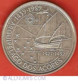 Image #2 of 100 Escudos 1989 - Azores