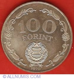 Image #1 of 100 Forint 1970 - 25 de ani de la eliberarea de sub jugul fascist