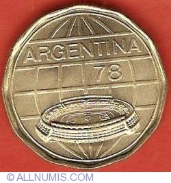 Image #1 of 100 Pesos 1978 - World Soccer Championship