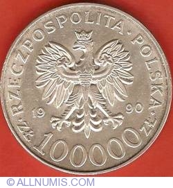 100000 Zlotych - 10th Anniversary of Union