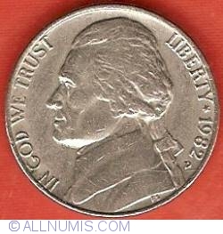 Image #2 of Jefferson Nickel 1982 D
