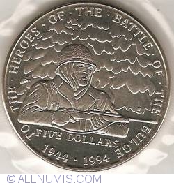 Image #2 of 5 Dollars 1994 - Battle of the Bulge