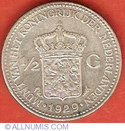 Image #2 of 1/2 Gulden 1929
