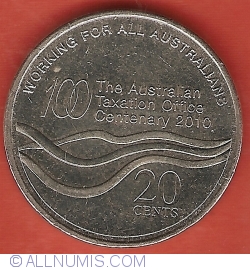 20 Cent 2010 -  Australian Taxation Office Centenary