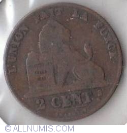 Image #2 of 2 Centimes 1857