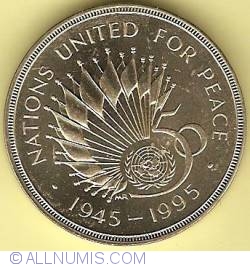 Image #1 of 2 Pounds 1995 - 50th Anniversary of United Nations
